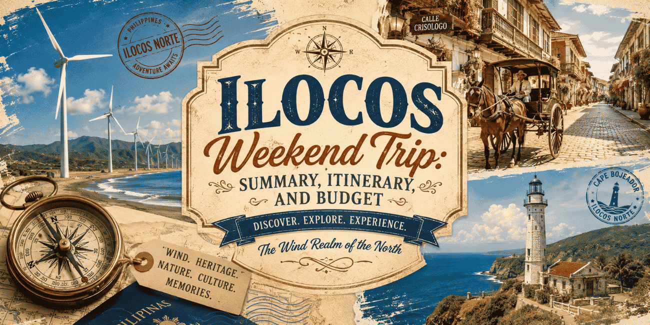 Ilocos Weekend Trip: Summary, Itinerary, and Budget